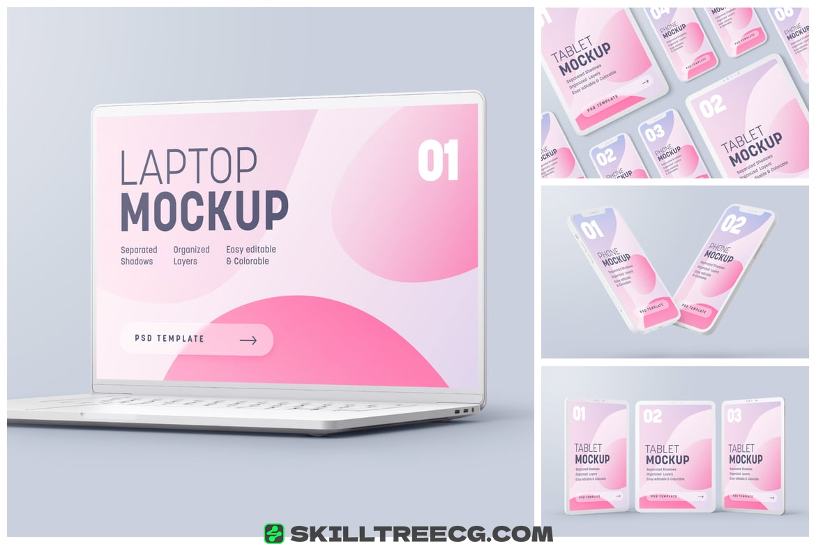 Multi Device Clay Mockup Set（878021）-技能树